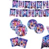 Image 2: 66-Piece K-Pop Inspired Disposable Tableware Set for Vibrant Parties