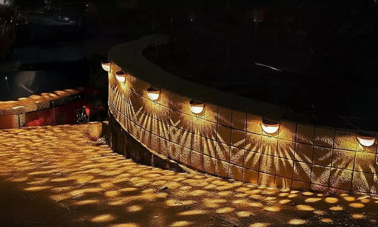 4 Pack Solar Lights Solar Fence Post Lights Solar Deck Lights Wall Mount Light