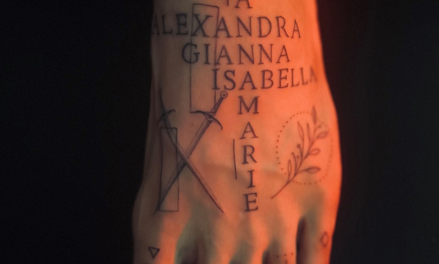 Image 5: Get 1 x 1 or 2 x 2 Inch/ Custom Tattoo Design & Size w/ Consultation