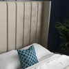 Image 2: DS Living Oxford Panel Upholstered Soft Velvet Bed