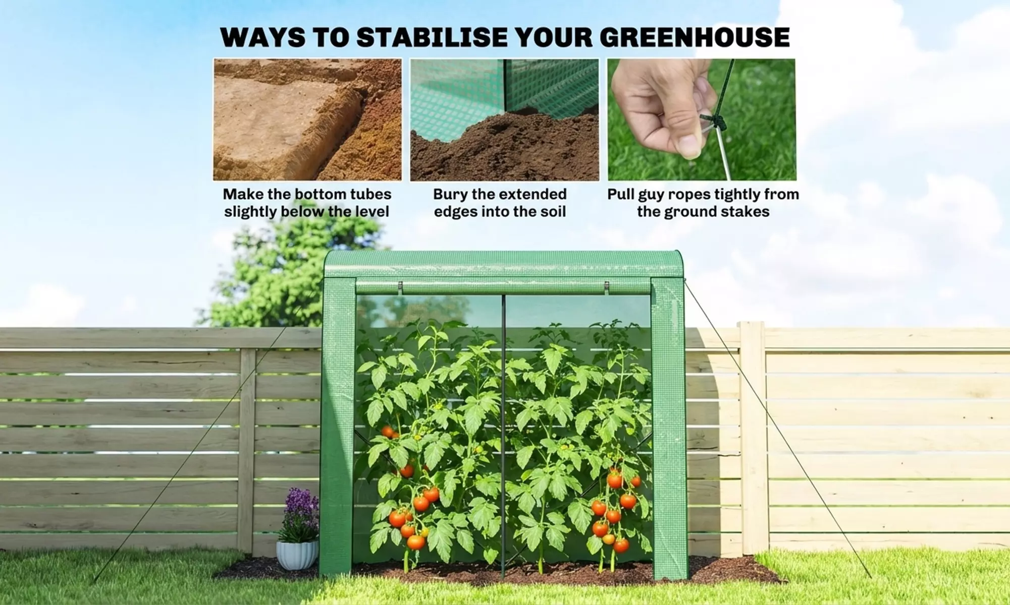 Outsunny Portable Indoor and Outdoor Green House with PE Cover