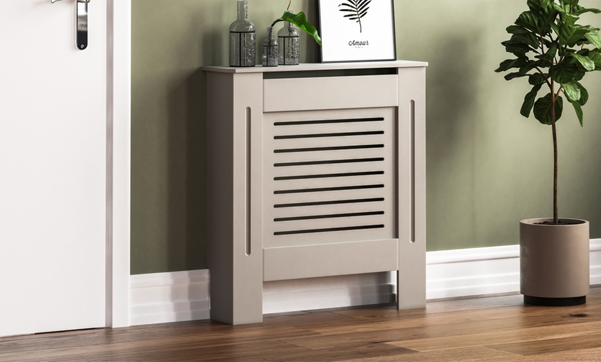 Image 5: Vida Designs Grey Radiator Cover