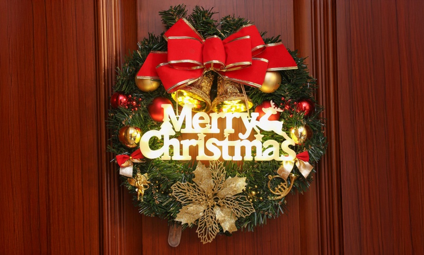 Image 1: Christmas LED Letter Decorative Hanging Light 