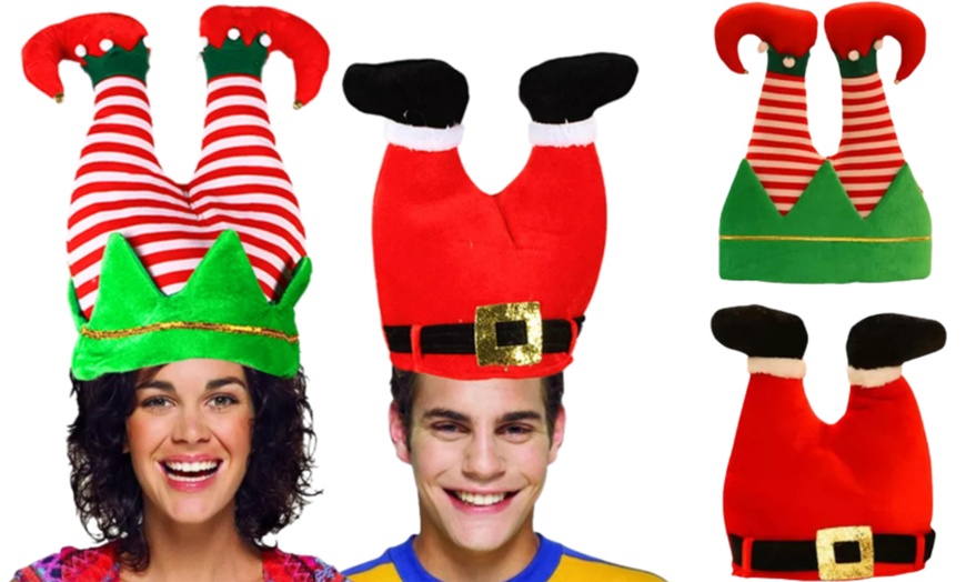 Image 1: One or Two Christmas Funny Hats