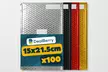 DealBerry 100 Assorted Metallic Bubble Mailers - Image 3