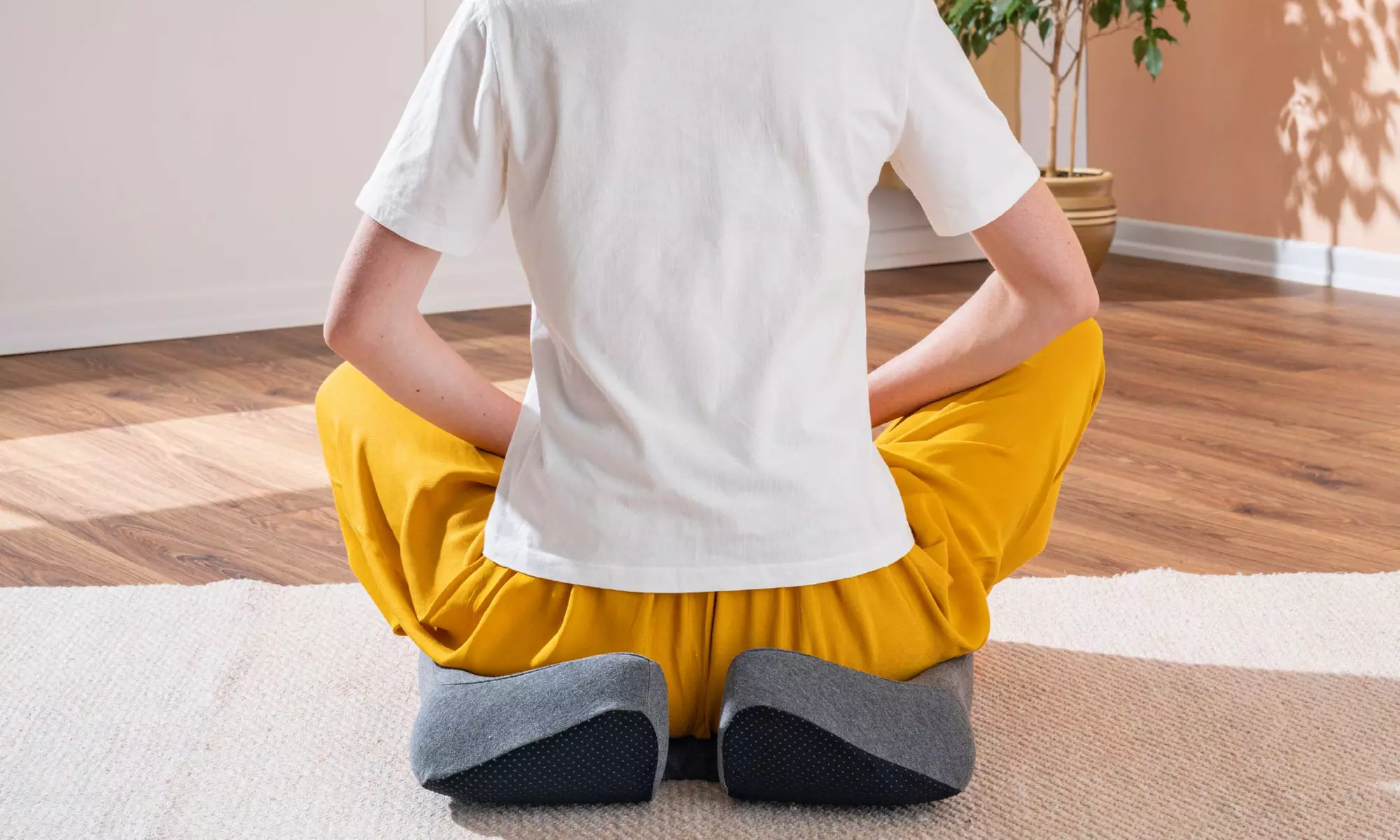 Cojín ergonómico de espuma viscoelástica para silla, yoga o meditación