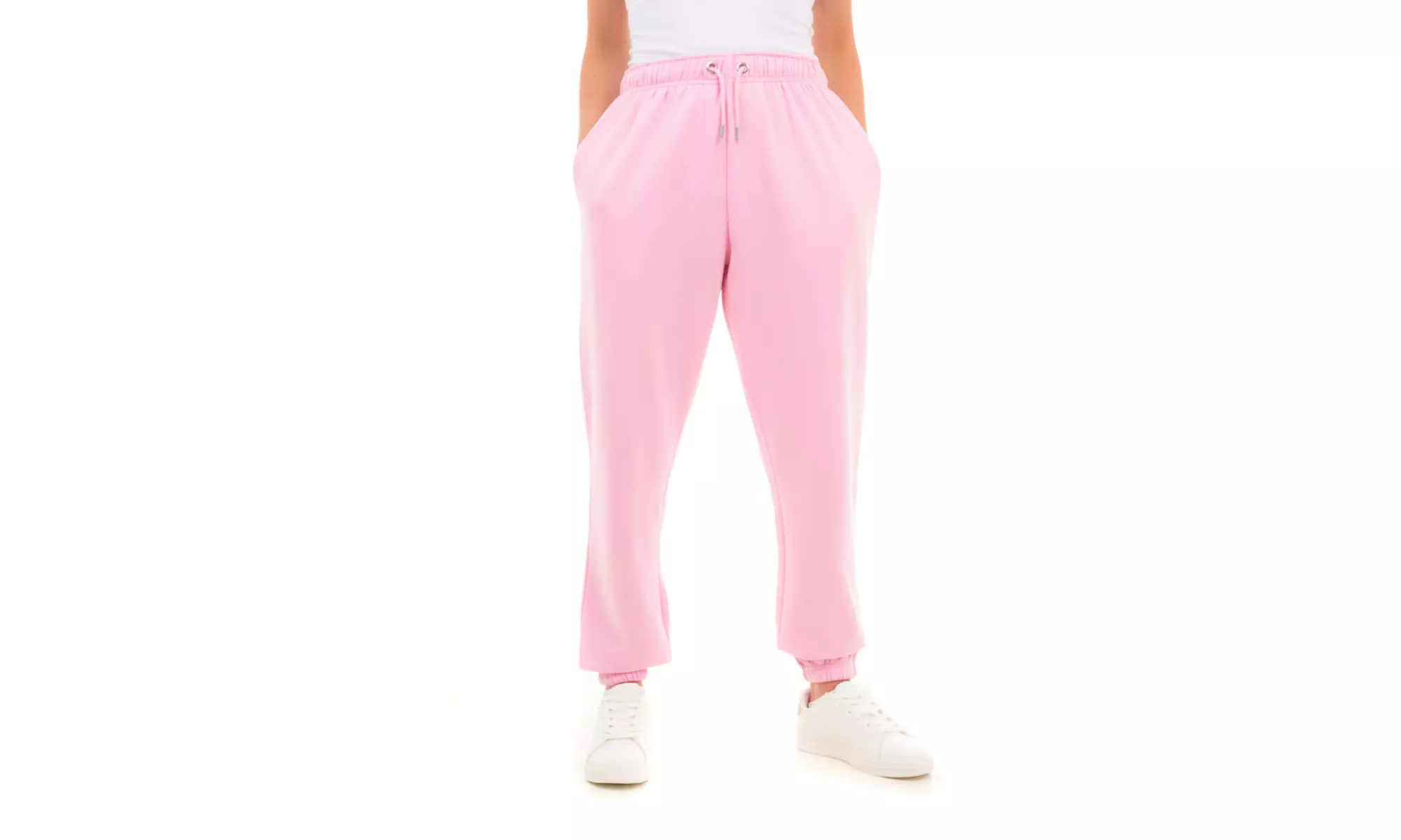 Oversized Women’s Joggers with Cuffed Hem and Pockets