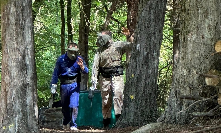 Image 11: Half-Day Paintball- Groups of 5, 10, or 15 with 100 Paintballs Each!