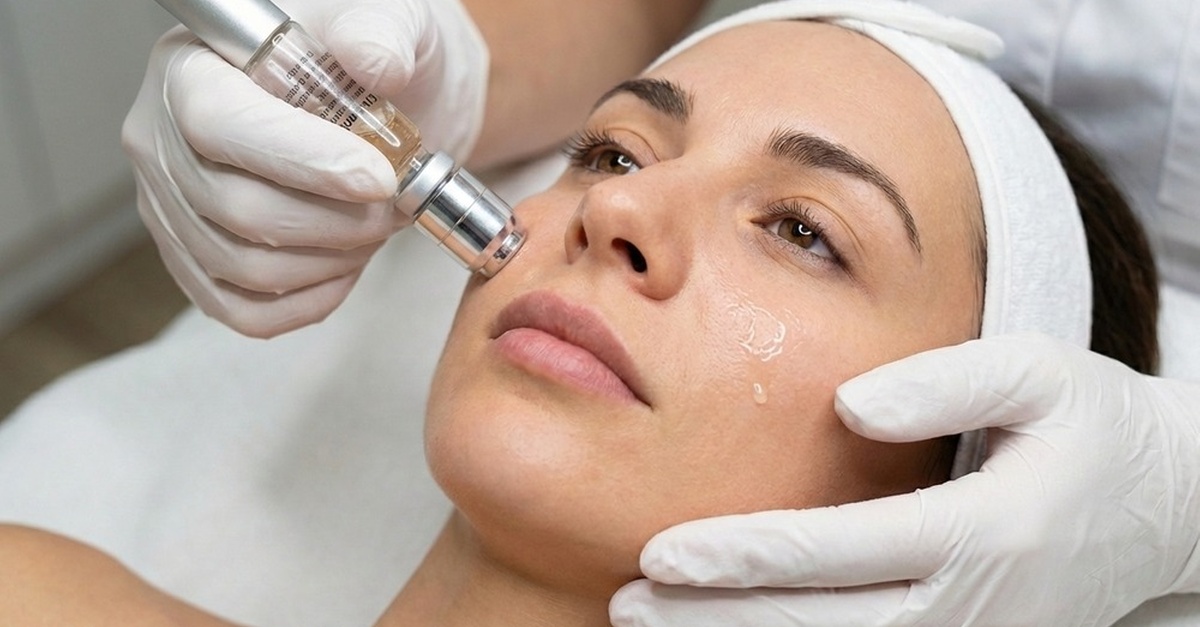 Tratamiento facial con Dermapen y exosomas en Sevilla