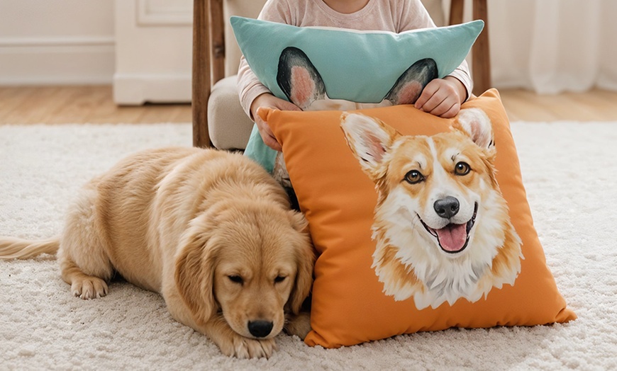 Image 5: 76% Off Personalized Pet Portrait Pillow from Justyling