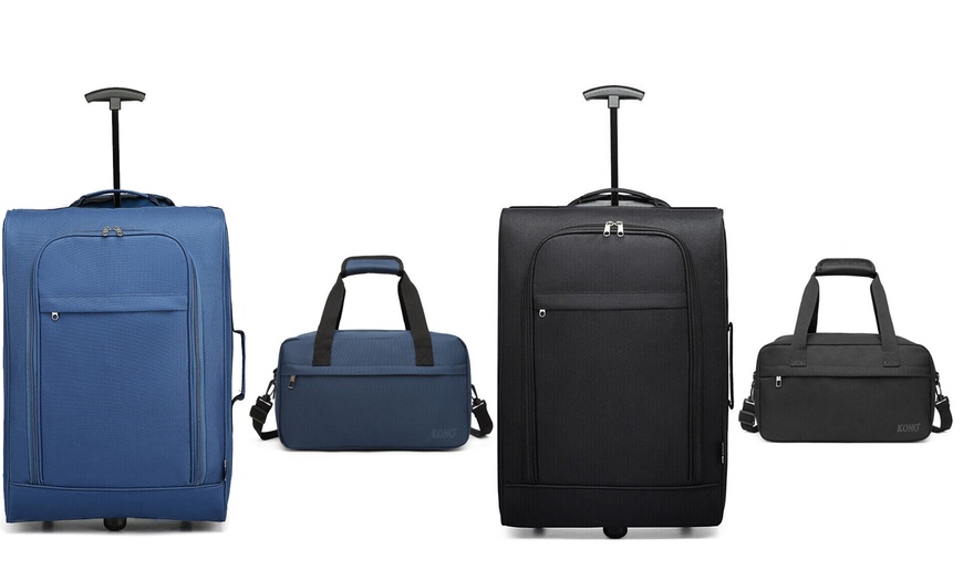 Image 1: Bagaglio a mano in formato cabina con borsa da viaggio 