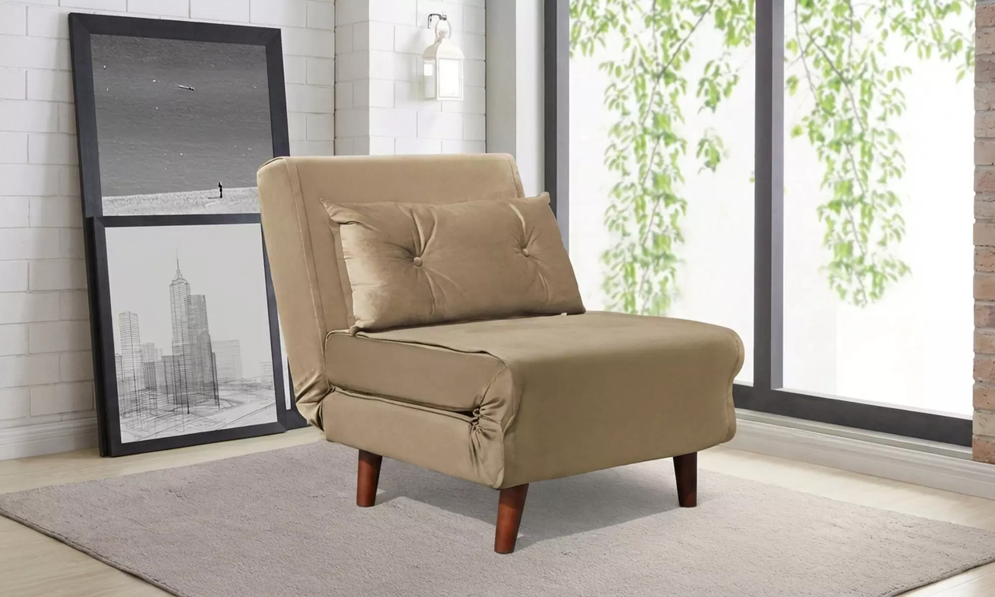 Plush Velvet Rhodes Sofa Beds