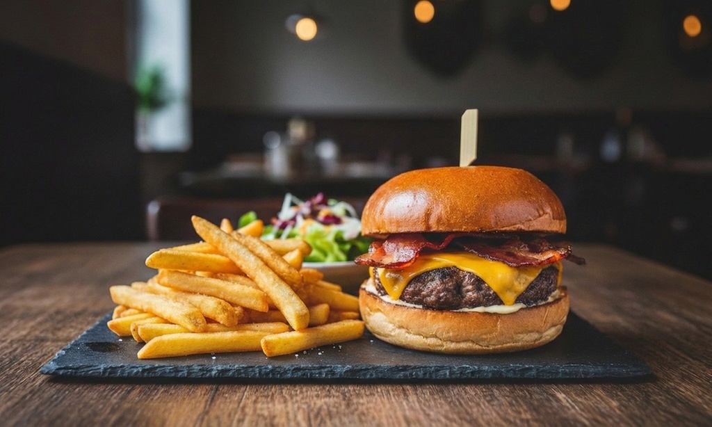 Burger nach Wahl inkl. Pommes und Salat für 1, 2 oder 4 Personen
