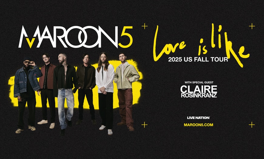 Image 1: Maroon 5: LOVE IS LIKE Tour – Up to 49% Off
