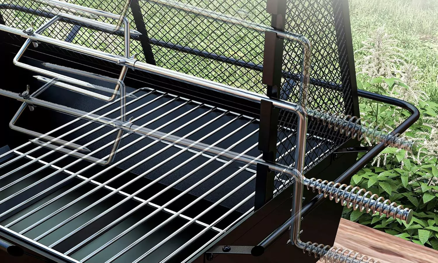 Outsunny 3-in-1 Barbecue Grill and Fire Pit with Cover