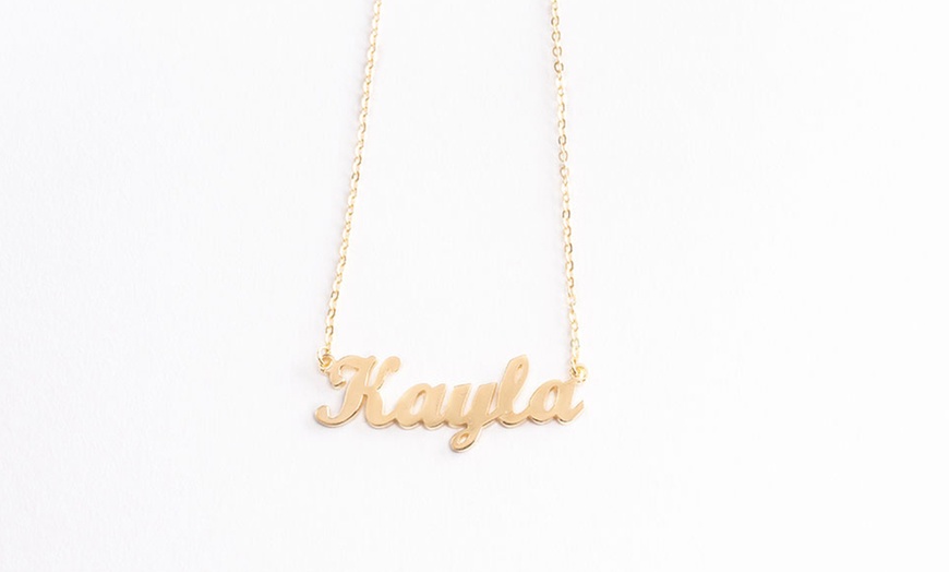 Image 5: Custom Name Necklace in Silver