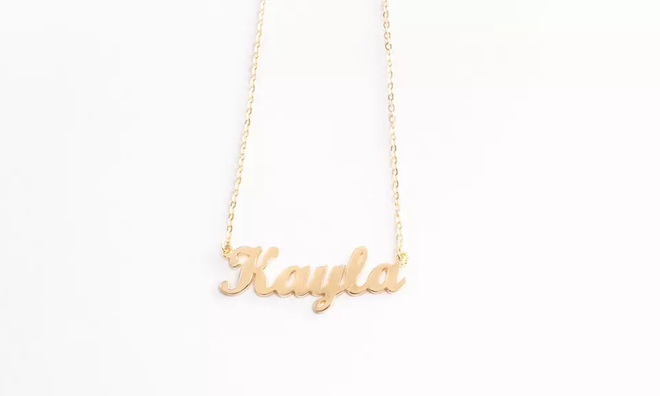 Custom Name Necklace in Silver