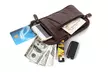 Women Men Leather Phone Pouch Belt Bag Shoulder Crossbody Waist Pack Handbag - Second Medium