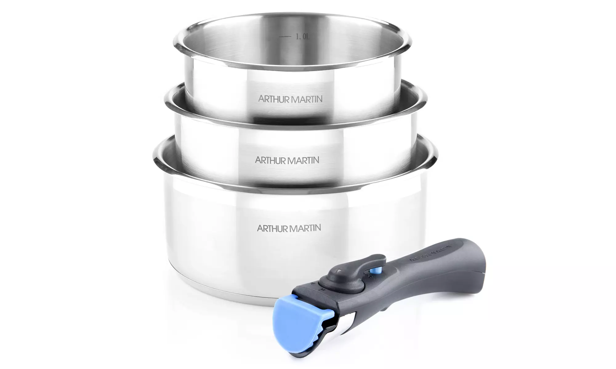 Lot de casseroles ou batterie de cuisine Arthur Martin