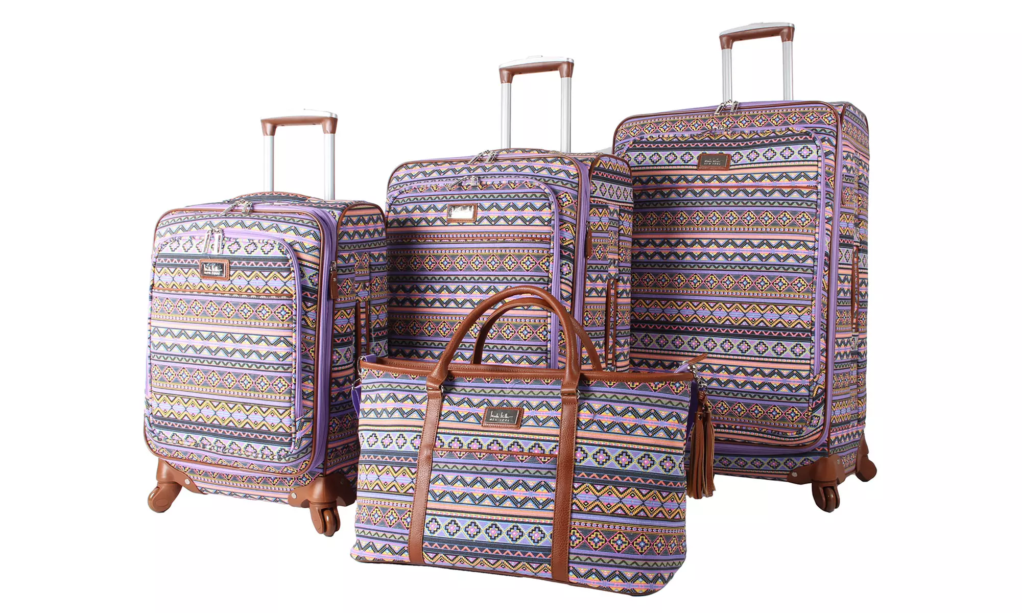 Nicole Miller Expandable Softside Spinner Luggage Set (2-, 3-, or 4-Piece) - Primary Image