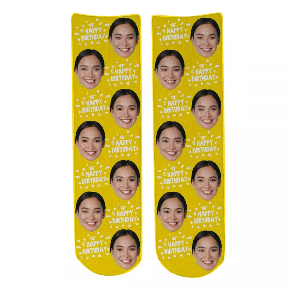 Birthday Face Socks for One or Two