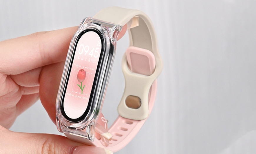 Image 4: M8 Smart Fitness Tracker, monitoraggio battito, pressione e contapassi