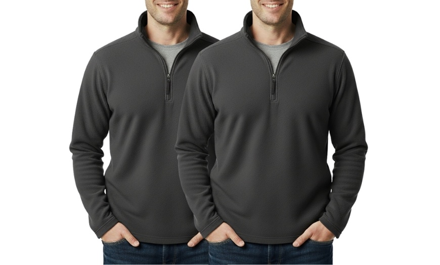 Image 8: Set 2 maglie da uomo in pile e micropile