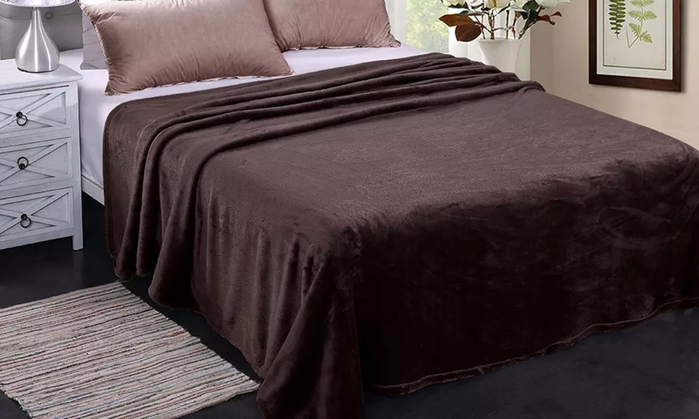 JML Soft Lightweight Plush Flannel Blanket for Bed/Sofa,King/Queen Size