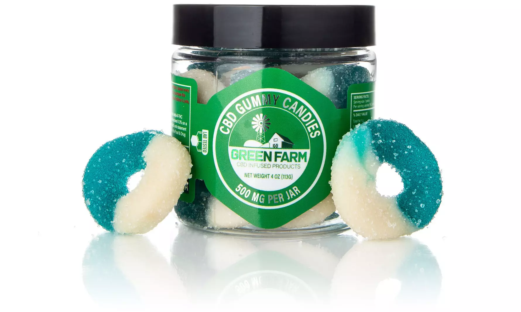 Fruit Flavored Gummies with 100% Organic CBD (500MG - 5000MG) from Green Farm