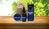 Beard Grooming Set Gift with Oil , Balm and Comb (4-Piece Set)