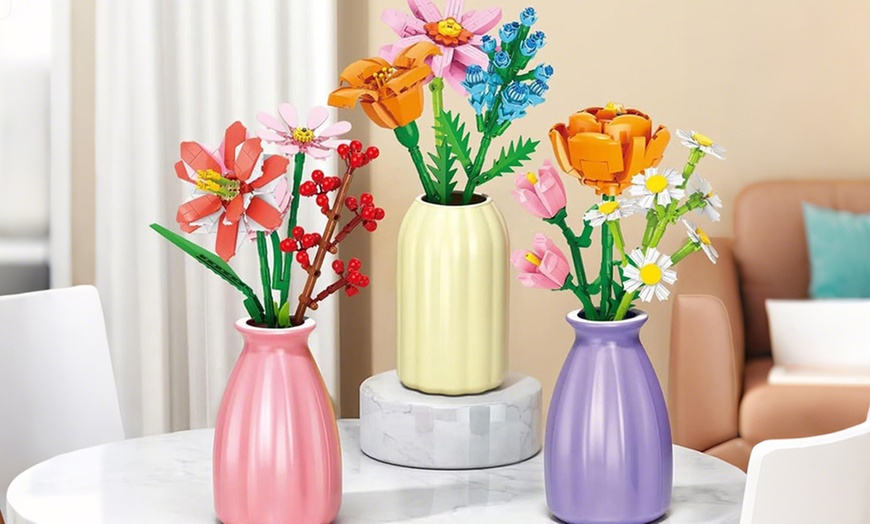 Image 3: Adventskalender mit Blumenstrauß-Bausteinen