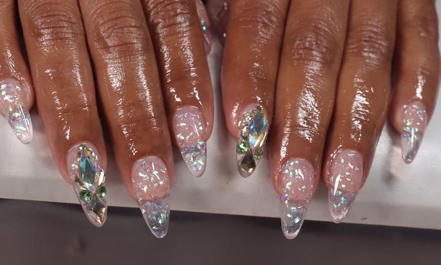 Image 2: Full Acrylic Nail Sets & Hydrating Jelly or Spa Pedicure With Gel