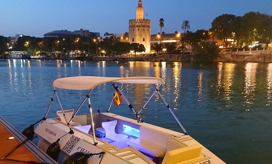 Image 4: Paseo romántico en hydronave por el Guadalquivir para 2 personas