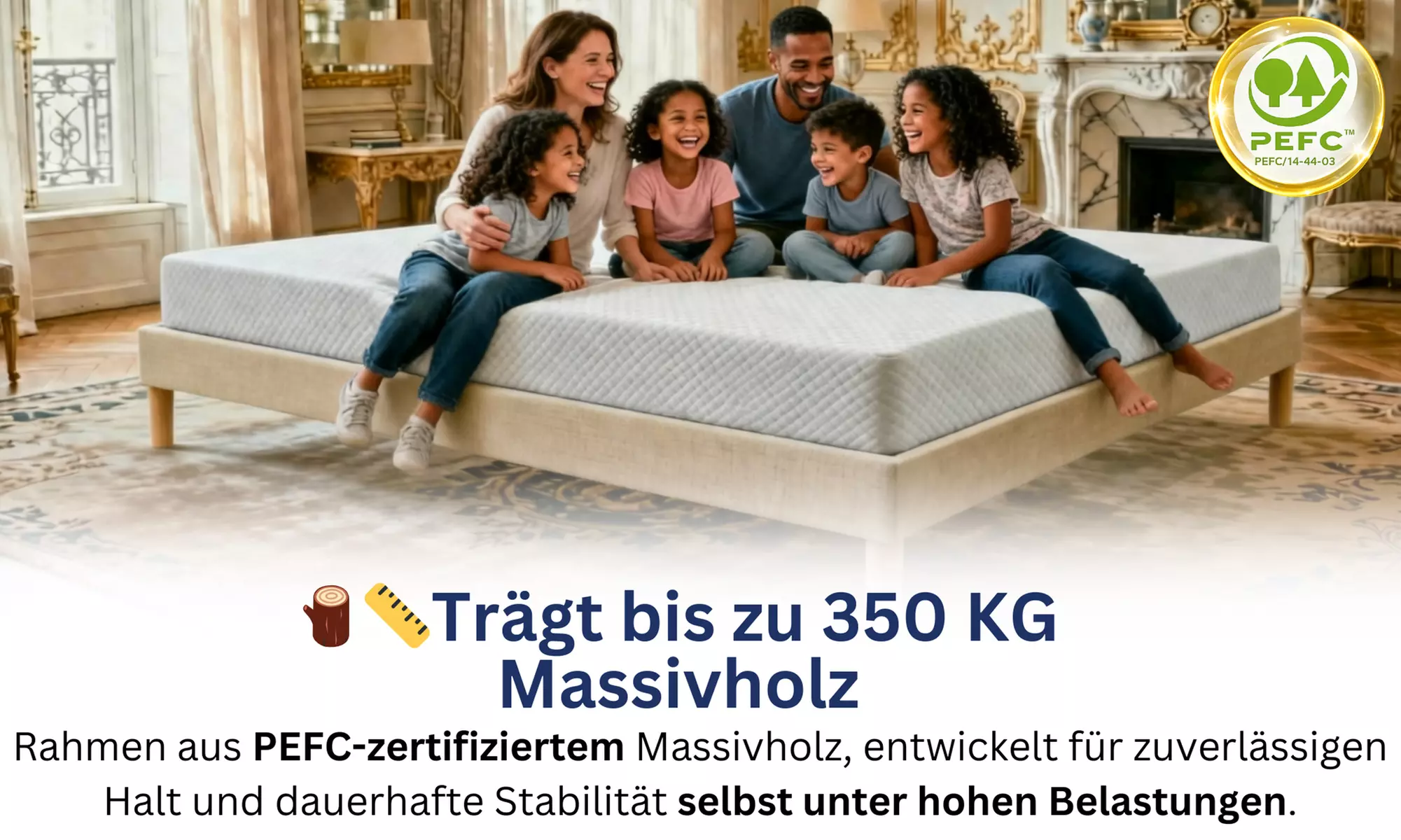 Bettgestell ANTHRA opt. mit Matratze