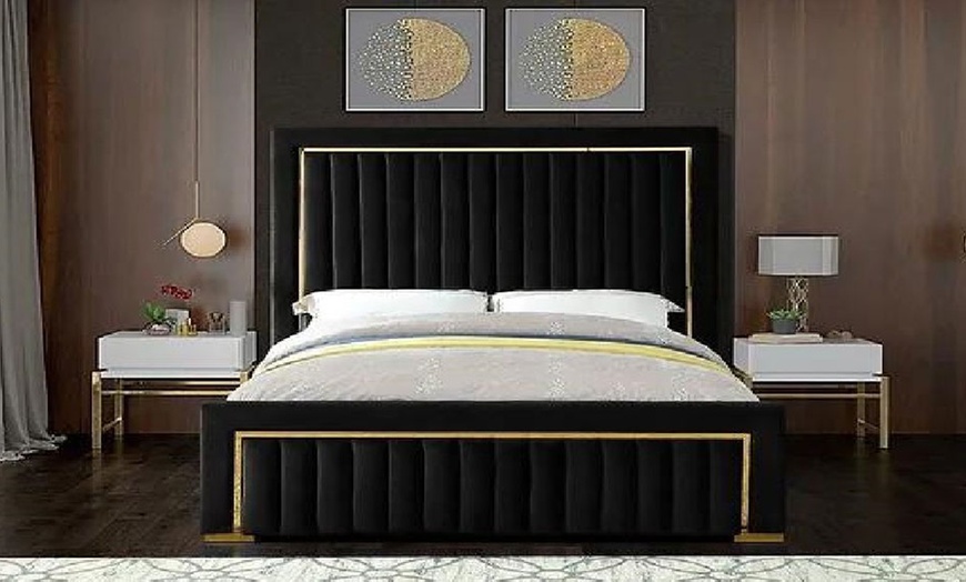 Image 9: Aurum Gold Line Bed Frame