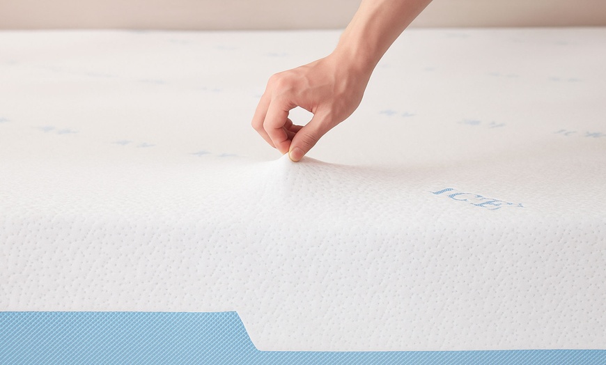 Image 3: Sampur traagschuimmatras met verkoeling en universele ondersteuning