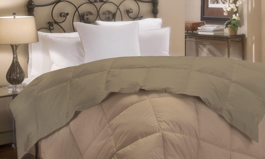 Image 13: Couette d’hiver réversible avec 90% plumes d’oie