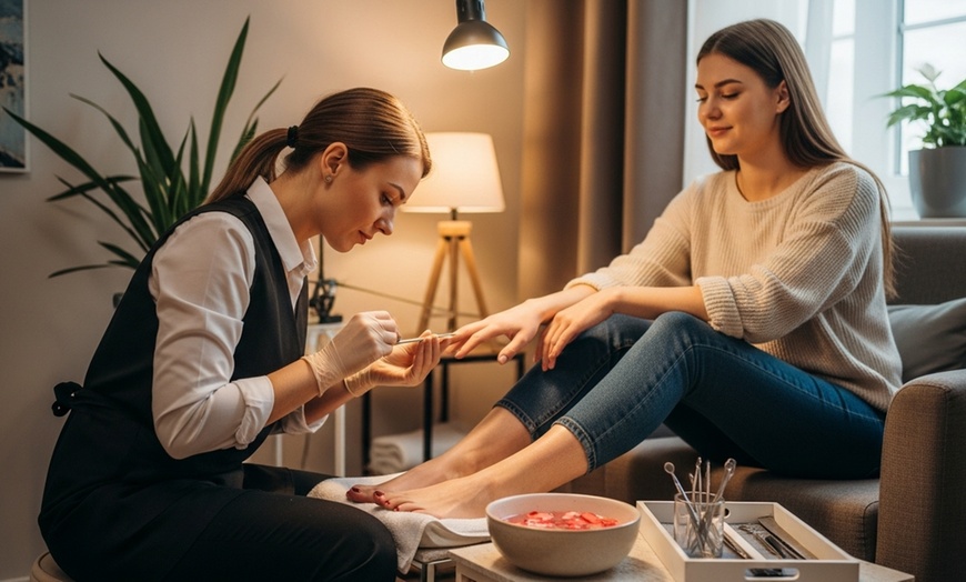 Image 3: Indulge in Full Service: Regular Manicure or/and Pedicure Awaits