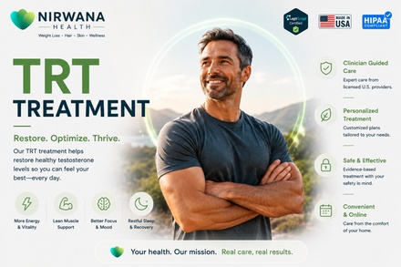 90-Day Supply of TRT Testosterone Injectables: Doctor-Prescribed & Delivered - Nirwana Health