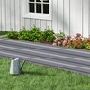 Image 6: 2.4m Sectioned Metal Raised Garden Bed