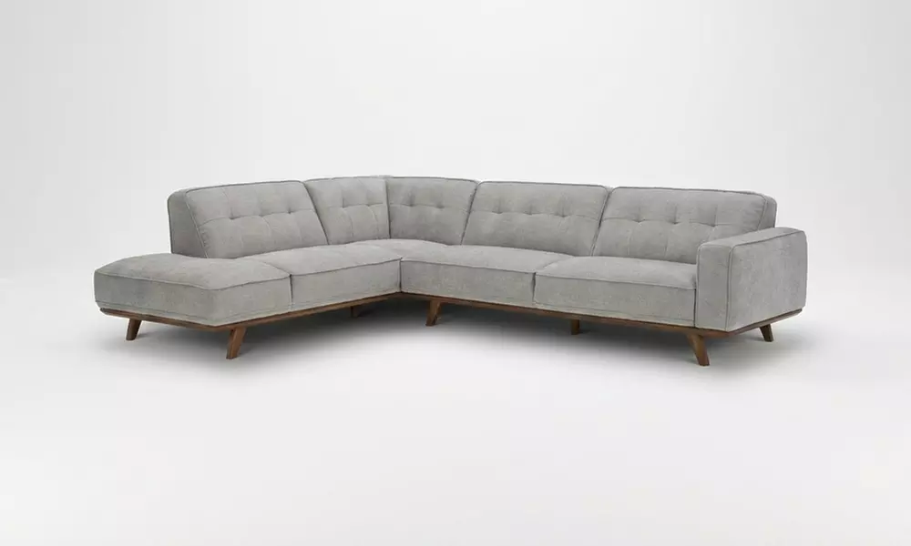 Canapé d'angle Kocoon en tissu avec méridienne angle gauche ou droit