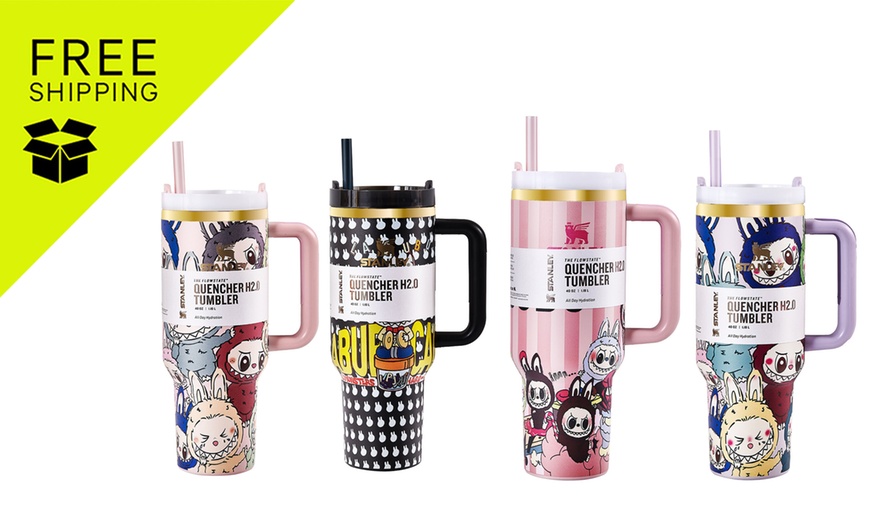 Image 1: Limited Edition Stanley x Labubu Tumblers with a Gift Box