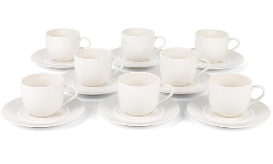 Image 3: Alessi Porcelain Cups and Saucers