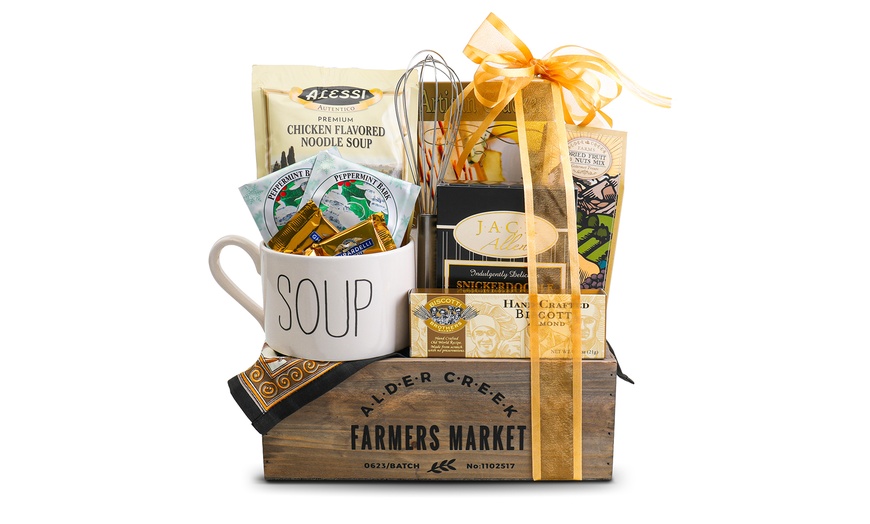 Image 16: Luxury Holiday Baskets: Lindt, Walker's Shortbread & Gourmet Spa Gifts