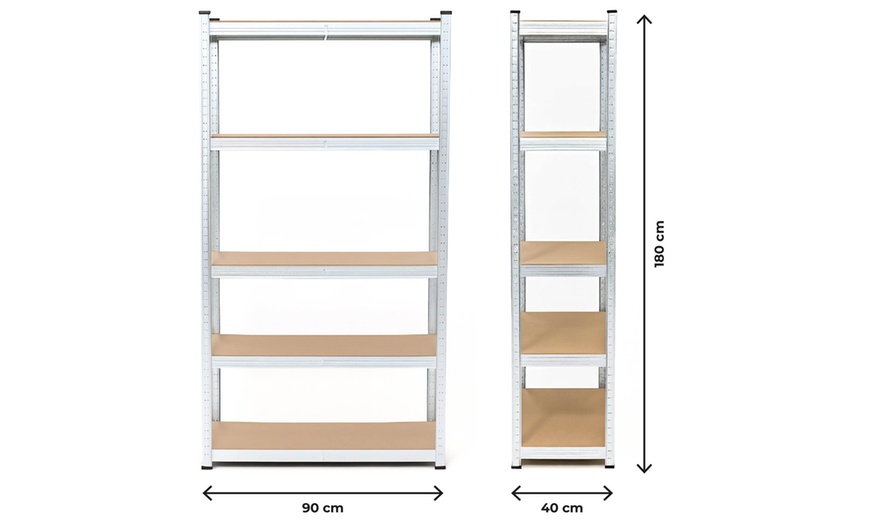 Image 6: Set di 2 scaffali in metallo