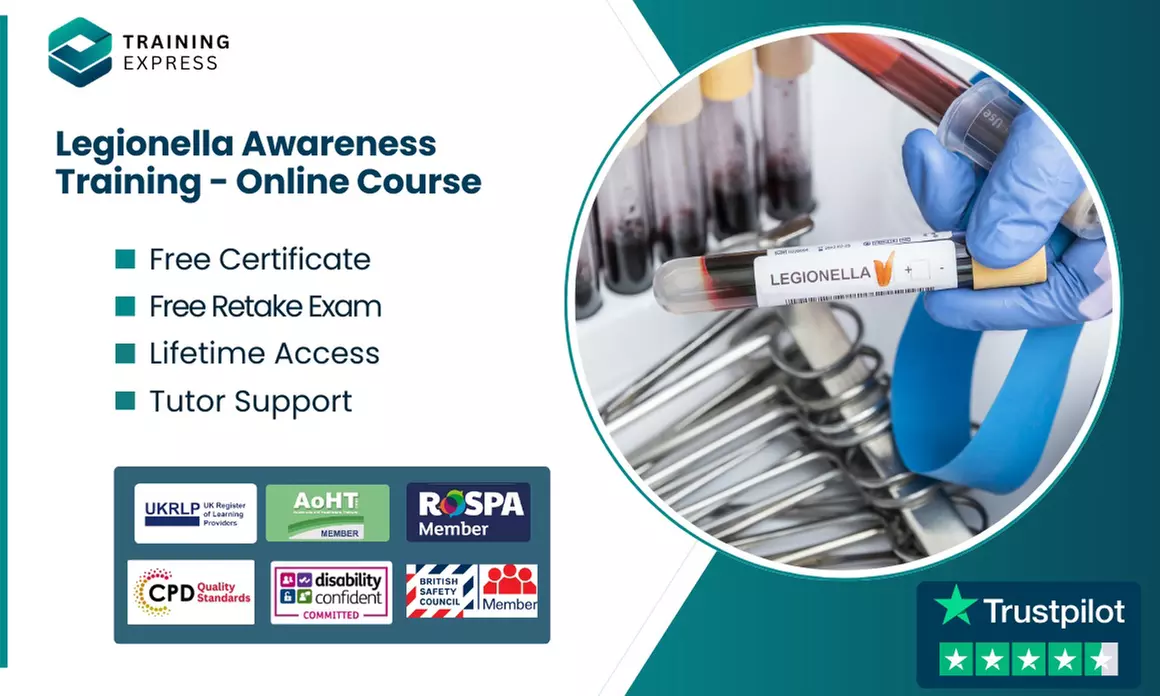 Legionella Awareness Training or Lifetime Membership to 2500+ Courses from Training Express