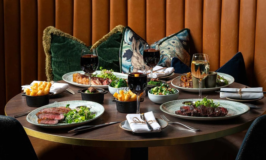 Image 3: Enjoy Dry Aged Sirloin with Sides and Wine for Two or Four Guests