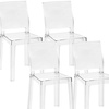 Image 2: Set 4 sedie da cucina trasparenti