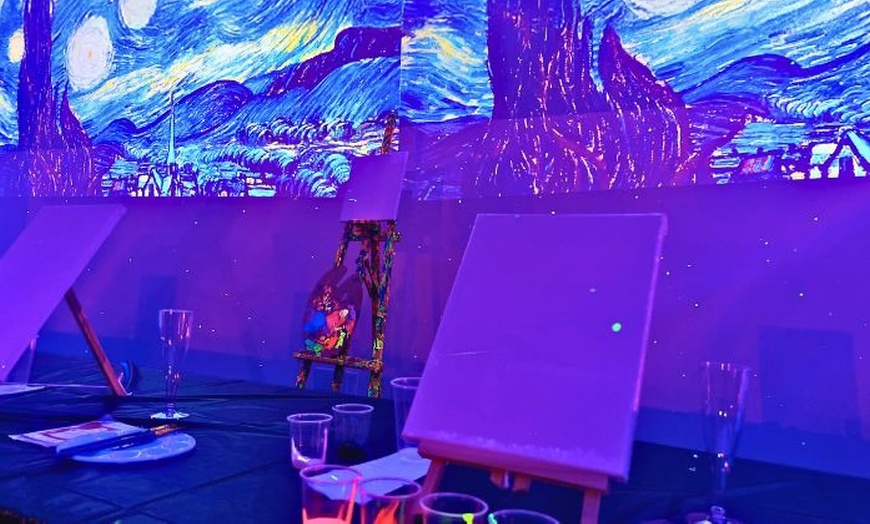 Image 1: Up to 50% Off on Immersive Starry Night Paint Experience