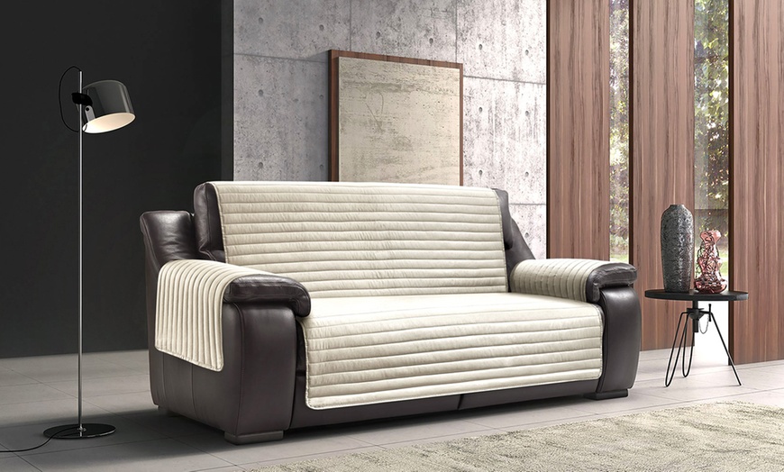 Image 1: Wasserabweisender, wendbarer Bezug für Sessel oder Sofa